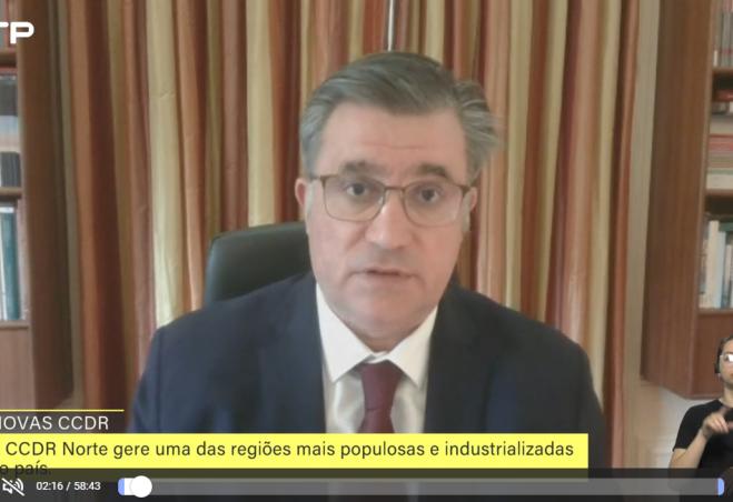 Álvaro Santos destaca reforço do papel das CCDR no programa Sociedade Civil, da RTP 2