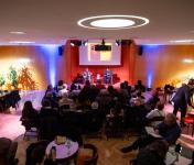 Sala cheia para a apresentação de "Corografia sentimental: um dicionário toponímico e geográfico da obra de Camilo”