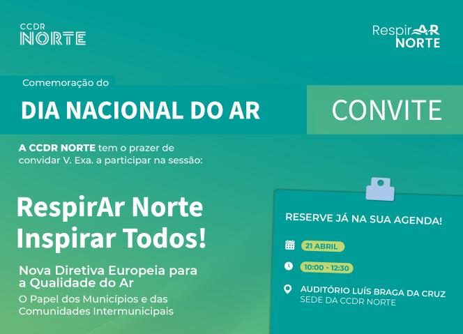 CCDR NORTE promove sessão dedicada à Qualidade do Ar e Nova Diretiva Europeia